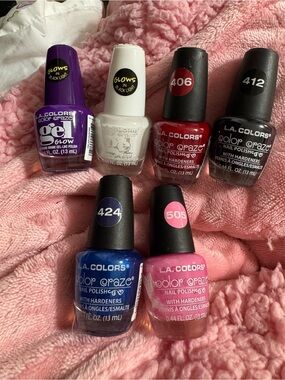 L.A. COLORS Color Craze Nail Polish Bundle